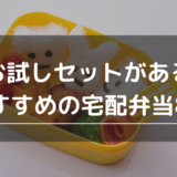 お試しセットの宅配弁当のアイキャッチ